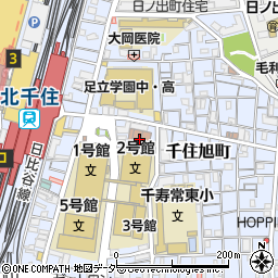東京労働局労働基準監督署　足立方面・労働条件・解雇・賃金周辺の地図