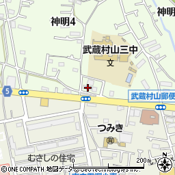 東京都武蔵村山市神明4丁目119-1周辺の地図