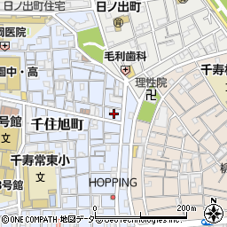 東京都足立区千住旭町24周辺の地図