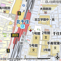 東京都足立区千住旭町3周辺の地図