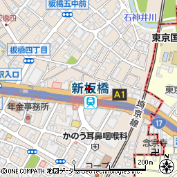 東京都板橋区板橋4丁目3-2周辺の地図