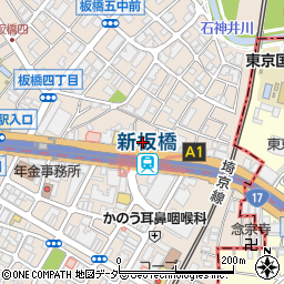 東京都板橋区板橋4丁目3周辺の地図