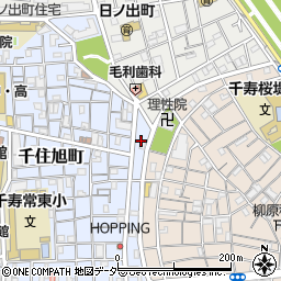 東京都足立区千住旭町23周辺の地図