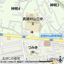 東京都武蔵村山市神明4丁目116-1周辺の地図
