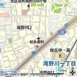 東京都北区滝野川2丁目11-11周辺の地図