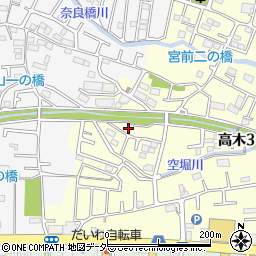 東京都東大和市高木3丁目335-6周辺の地図