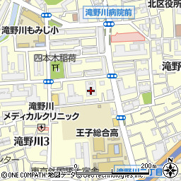 東京都北区滝野川3丁目57周辺の地図