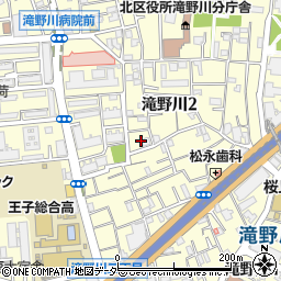 東京都北区滝野川2丁目35周辺の地図