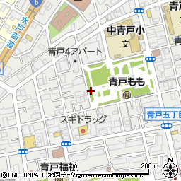 青戸平和公園トイレ３周辺の地図