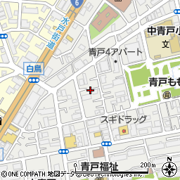 東京都葛飾区青戸4丁目8周辺の地図