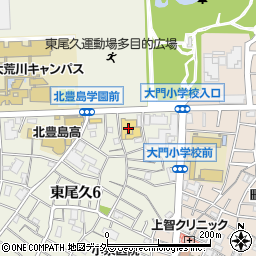 ライフ東尾久店周辺の地図