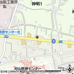 東京都武蔵村山市神明1丁目99周辺の地図