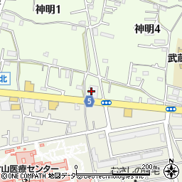 東京都武蔵村山市神明1丁目81周辺の地図