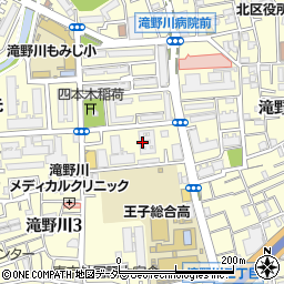 東京都北区滝野川3丁目57-8周辺の地図