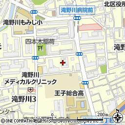 東京都北区滝野川3丁目57-8周辺の地図