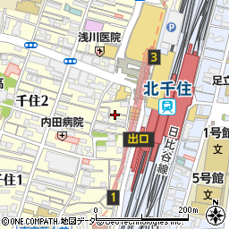 太郎丸 北千住店周辺の地図