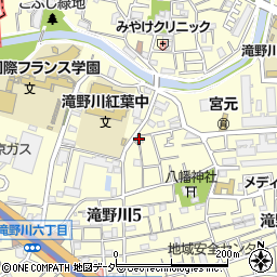 東京都北区滝野川5丁目52-12周辺の地図