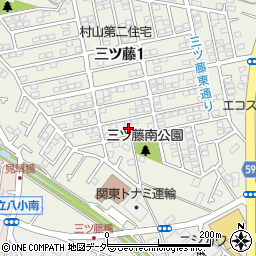 東京都武蔵村山市三ツ藤1丁目68周辺の地図