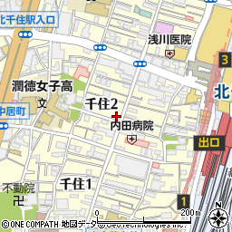 REVOLVER北千住店周辺の地図