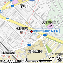 ジブラルタ生命保険株式会社　東京第３支社・久米川営業所周辺の地図