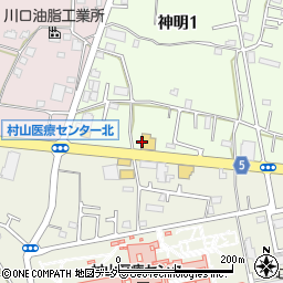 タックルベリー武蔵村山店周辺の地図