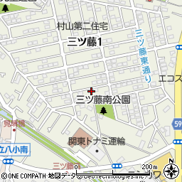 東京都武蔵村山市三ツ藤1丁目68-7周辺の地図