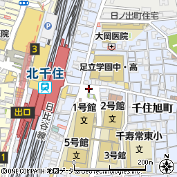 ガスト北千住駅東口店周辺の地図