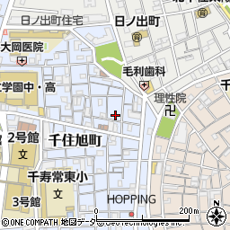 東京都足立区千住旭町26周辺の地図