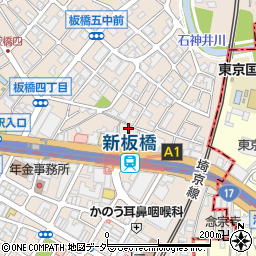 東京都板橋区板橋4丁目3-7周辺の地図