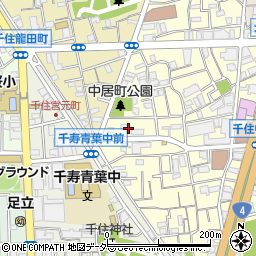 東京都足立区千住中居町13周辺の地図