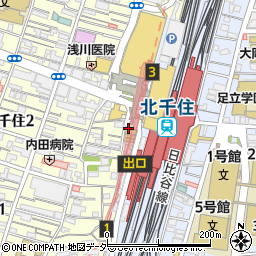 カラオケ ビッグエコー 北千住駅前店周辺の地図
