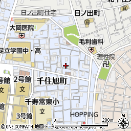 東京都足立区千住旭町27周辺の地図