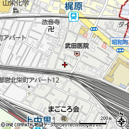 東京都北区上中里3丁目11周辺の地図