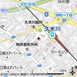 すき家久米川駅前店周辺の地図