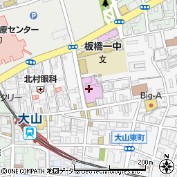 板橋区立文化会館　大ホール周辺の地図