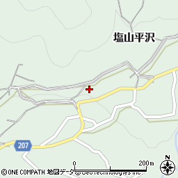 山梨県甲州市塩山平沢429周辺の地図