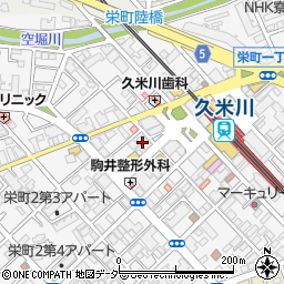 きらぼし銀行久米川駅前支店周辺の地図