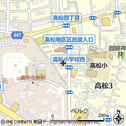 ワークマン練馬高松店周辺の地図