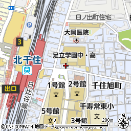 魚星 北千住駅東口店周辺の地図