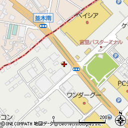 ファミリーマート富里インター店周辺の地図