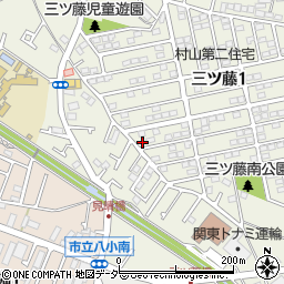 東京都武蔵村山市三ツ藤1丁目59-9周辺の地図