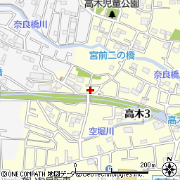 東京都東大和市高木3丁目322-3周辺の地図