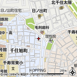 東京都足立区千住旭町25周辺の地図
