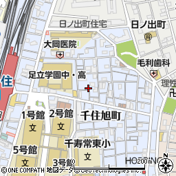 東京都足立区千住旭町35周辺の地図