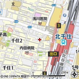 ホルモン焼肉 縁 えん 北千住店周辺の地図