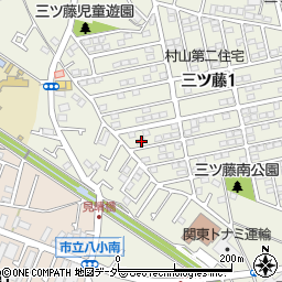 東京都武蔵村山市三ツ藤1丁目59-10周辺の地図