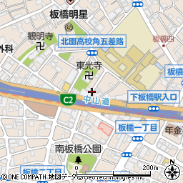 東京都板橋区板橋周辺の地図