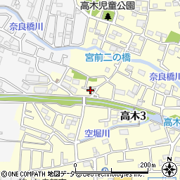 東京都東大和市高木3丁目322-5周辺の地図