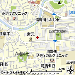 東京都北区滝野川3丁目77周辺の地図