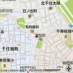 東京都足立区日ノ出町1周辺の地図